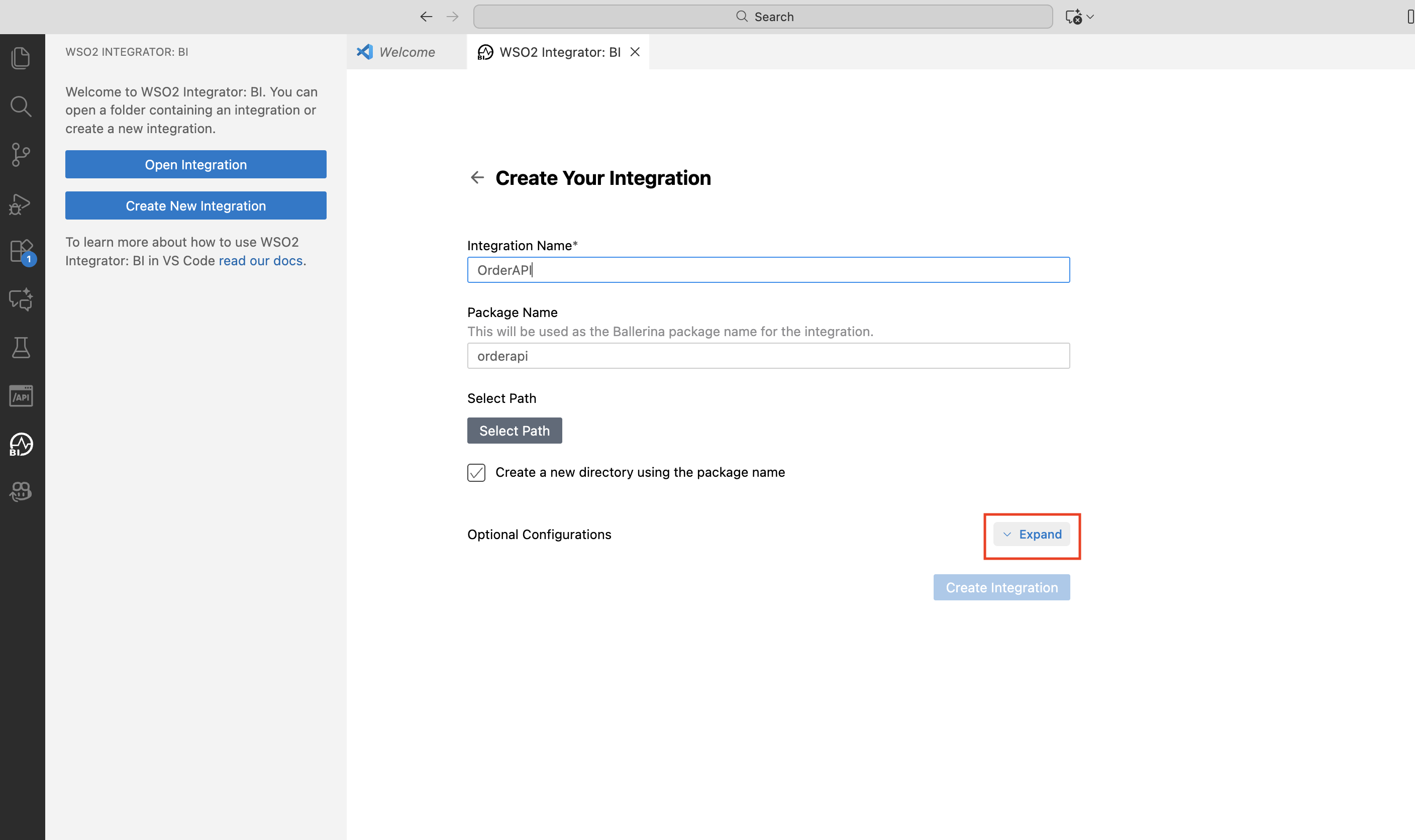 Expand Workspace Details Form